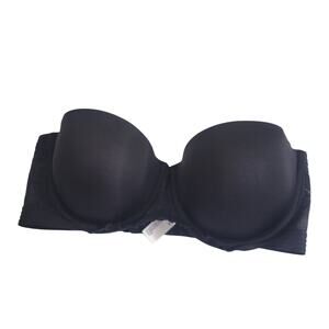 Maidenform‎ Self Expressions Black Strapless Underwire Push Up Bra Size 38C